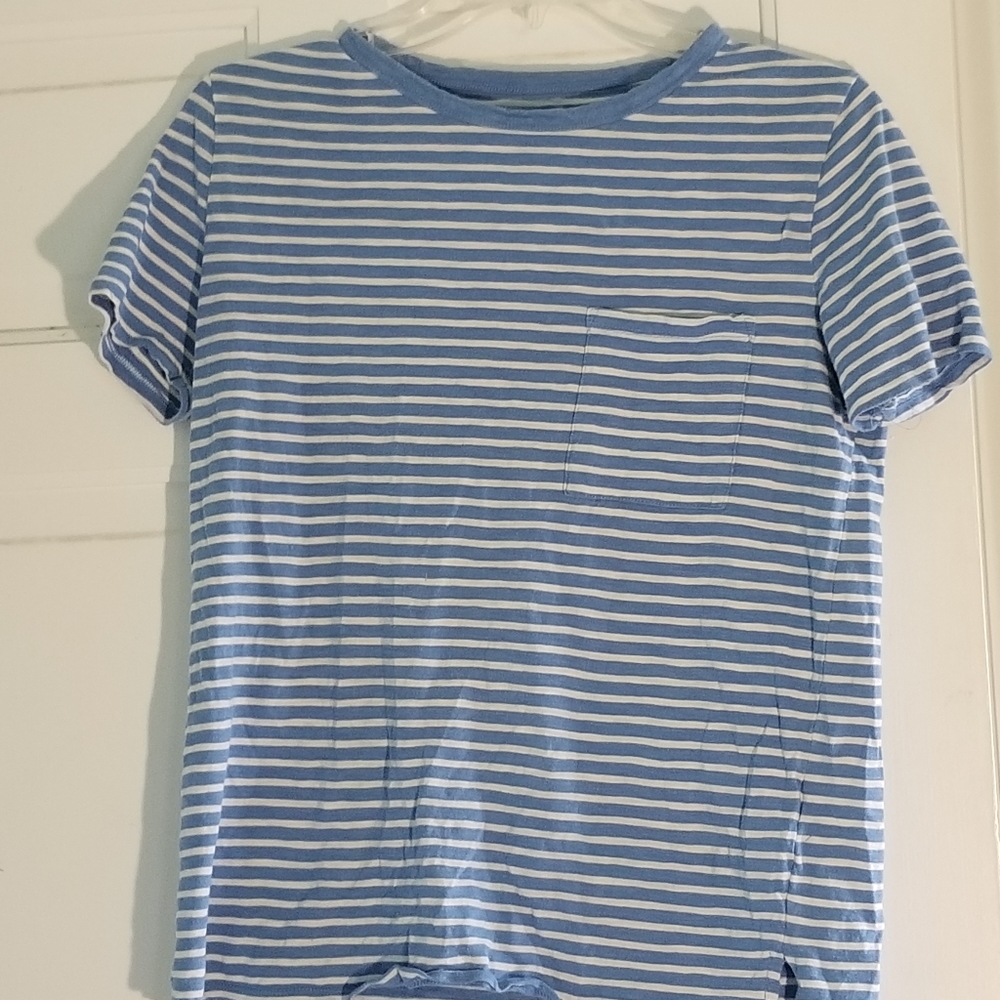 Striped Tee with Pocket
